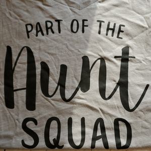 Gray "Aunt" V-Neck Tee